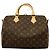 Borsa Louis Vuitton Monogram Speedy Bandoulière 30 Marrone - vista 9