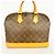 Borsa a mano Louis Vuitton Alma Monogram Marrone - vista 10