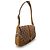 Borsa a tracolla Gucci GG Canvas e pelle nero beige - vista 2