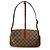 Borsa a tracolla Gucci GG Canvas e pelle nero beige - vista 4