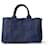 Borsa tote Prada Canapa blu e oro D'oro - vista 3