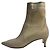 Fendi beige Stiefeletten mit Stretch-Strick-Einsatz Sz.38 Gebraucht