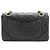 Chanel Vintage Classic Double Flap Quilted Lambskin Small Nero - vista 2