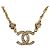 Pendente Chanel CC in metallo con cristalli D'oro - vista 3