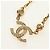 Pendente Chanel CC in metallo con cristalli D'oro - vista 4