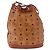 MCM Drawstring Leather Marron