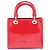 Borsa Christian Dior Lady Dior in vernice rossa Rosso