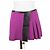 Minifalda Pinko Morada con Detalles en Ecopiel Negro Morado oscuro