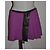 Minifalda Pinko Morada con Detalles en Ecopiel Negro Morado oscuro - vista 2
