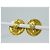 Chanel Vintage Round CC Clip-On Metal D'oro - vista 5