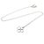 Pendente Tiffany & Co. Elsa Peretti Quadrifoglio in platino Argento