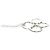 Pendente Tiffany & Co. Elsa Peretti Quadrifoglio in platino Argento - vista 5