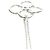 Pendente Tiffany & Co. Elsa Peretti Quadrifoglio in platino Argento - vista 7