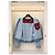 Giacca in denim monogram Chanel Blu - vista 4