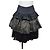 Falda de volantes multicapa a rayas Luisa Spagnoli Negro Dorado Gris