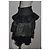 Falda de volantes multicapa a rayas Luisa Spagnoli Negro Dorado Gris - vista 3