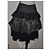 Falda de volantes multicapa a rayas Luisa Spagnoli Negro Dorado Gris - vista 4