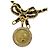 Pendente a medaglione rotondo vintage Chanel in metallo - vista 2