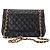 CHANEL - Borsa a tracolla Classic/Timeless Jumbo Chanel in pelle liscia nera Nero - vista 3
