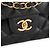 CHANEL - Borsa a tracolla Classic/Timeless Jumbo Chanel in pelle liscia nera Nero - vista 5