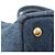Borsa Tote Satchel Prada Denim Canapa Logo blu - vista 14
