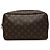 Borsa a Pochette Louis Vuitton Monogram Trousse Toilette 28 Marrone