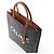 Céline Borsa a mano Celine Triomphe Vertical Cabas Large PVC x Leather in Nero x Marrone - vista 3