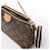 Borsa Louis Vuitton Multi Pochette Accessoires Monogram Canvas in Brown Marrone - vista 5