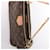 Borsa Louis Vuitton Multi Pochette Accessoires Monogram Canvas in Brown Marrone - vista 6