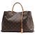 Borsa a mano Louis Vuitton Montaigne GM Monogram Canvas in marrone Bordò