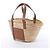 Borsa LOEWE Basket Medium in rafia x pelle Beige x Brown - vista 2