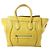 Céline Borsa a mano Celine Luggage Mini in pelle gialla Giallo