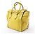 Céline Borsa a mano Celine Luggage Mini in pelle gialla Giallo - vista 4