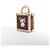 Borsa a mano Louis Vuitton x Takashi Murakami Mini Square Trunk in marrone M13127 Blu - vista 2
