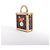 Borsa a mano Louis Vuitton x Takashi Murakami Mini Square Trunk in marrone M13127 Blu - vista 3
