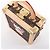 Borsa a mano Louis Vuitton x Takashi Murakami Mini Square Trunk in marrone M13127 Blu - vista 6