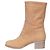 Chanel Brown Leather Heeled Ankle Boots - Size 38.5 Pre-owned