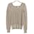 Zapa Paris goldener Metallic-Strickpullover