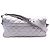 Timeless Chanel Borsa a tracolla Airline Easy Flap 2016 in pelle trapuntata argento - vista 3