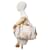 Chloé Paddington Handtasche Medium aus weißem Leder mit Fronttasche - Ansicht 2