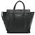 Luggage Céline Borsa satchel mini in pelle liscia nera Nero - vista 2