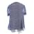 Top de seda Chanel Blanco Azul marino - vista 2