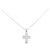 Autre Marque Collana a Croce con Diamanti Pt900/Pt850 Argento
