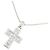 Autre Marque Collana a Croce con Diamanti Pt900/Pt850 Argento - vista 3