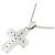 Autre Marque Collana a Croce con Diamanti Pt900/Pt850 Argento - vista 4