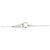 Autre Marque Collana a Croce con Diamanti Pt900/Pt850 Argento - vista 5