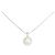 Autre Marque Collana in platino e diamanti Argento