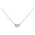 Autre Marque Collana Cuore con Diamanti Au750 Argento