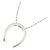 Autre Marque Collana Horseshoe Diamond Au750 Argento - vista 4