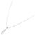 Autre Marque Collana in platino con tre diamanti Argento - vista 2